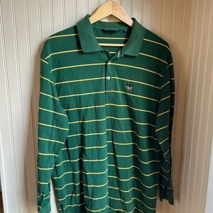 Polo by Ralph Lauren Green and Yellow Striped Shirt